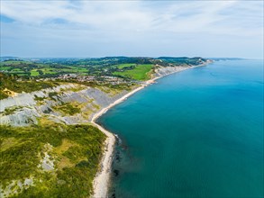 Lyme Regis from a drone
