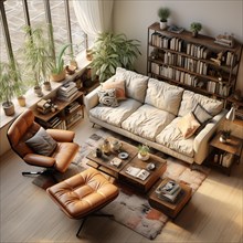 Modern apartment furnishings