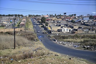 Street scene in the former township of Soweto