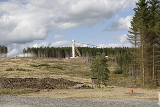 New construction Rothaargebirge wind turbine