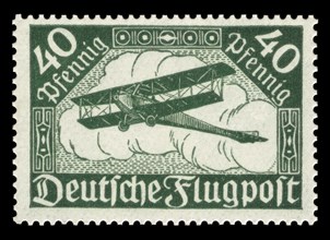 Stamp vintage 1919 of the German Reichspost