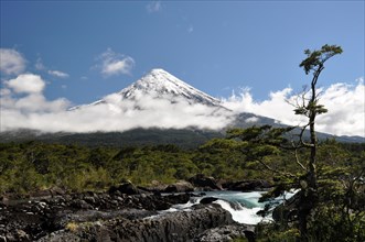 The snow-capped Osorno volcano