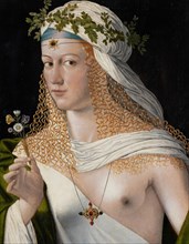 Idealised portrait of a young woman as Flora