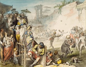 Ball Games in Rome in a Public Square for the Amusement of the Wealthy Citizens