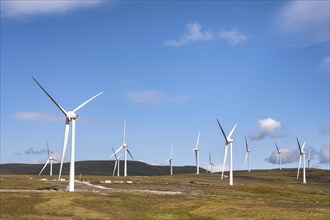 Wind farm in the Scottish Highlands near Altnaharra