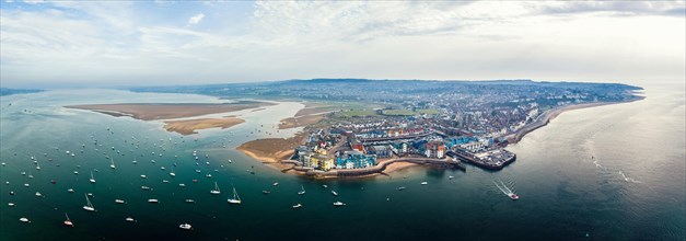 Exmouth and River Exe from a drone