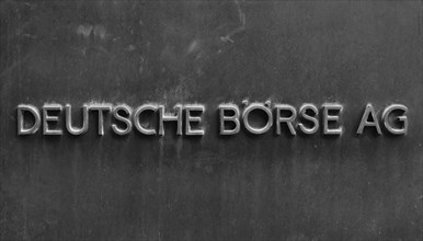 Sign with inscription Deutsche Boerse AG