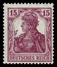 Stamp vintage 1920 of the German Reichspost