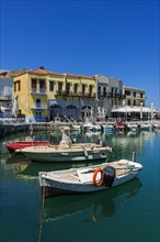 The Venetian Harbour in the Old Town in Rethymno