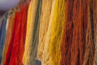 Colourful carpet yarns