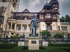 The statue of Carol 1 first king of Romania