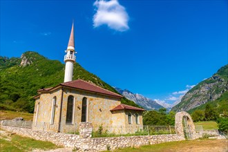 Beautiful mosque at Dragobi in the Valbona Valley