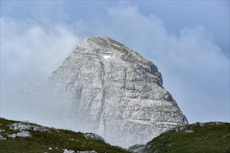 Summit structure of the Stadelhorn on the horse-rider Alm in the Berchtesgaden Alps
