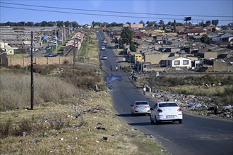Street scene in the former township of Soweto