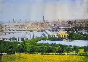 Panorama of Bologna in 1880