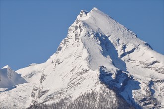 The summit of the Watzmann in high winter