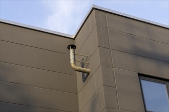 Vent pipe on a house wall