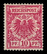 Stamp vintage 1889 of the German Reichspost
