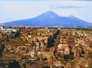 Panorama of Pompeii in 1888