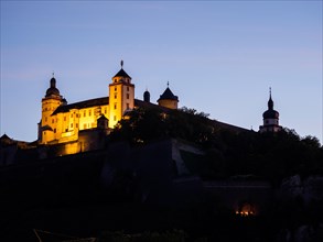 Illuminated Marienberg Fortress