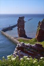 Lange Anna with cliffs on the high seas island of Helgoland