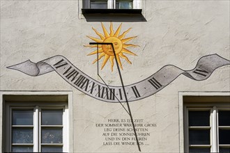 Sundial with poem by Rainer Maria Rilke 1902