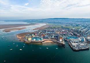 Exmouth and River Exe from a drone