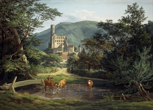 View of Eppstein Castle in the Taunus around 1830