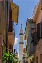 Old town of Rethymno with Neratze Mosque Tower