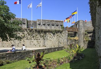 Walled old town Ville close in the port of Concarneau
