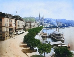 View of the promenade of Lucerne
