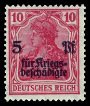 Stamp vintage 1919 of the German Reichspost