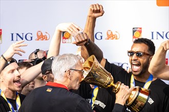 After winning the Basketball World Cup on 10.09.2023 in Manila Philippines by defeating Serbia 83:77
