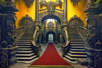 Stairs in an imaginary mystical palace