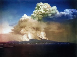 The eruption of Vesuvius