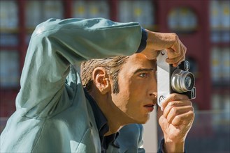 Sculpture of a photographer
