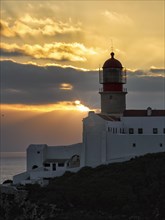 Cabo de Sao Vicente Lighthouse at Sunset