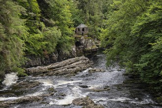 The Invermoriston Falls south of Loch Ness