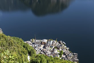 View over the Hallstatt lake