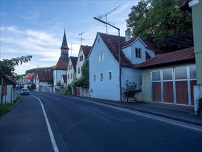 Street with church
