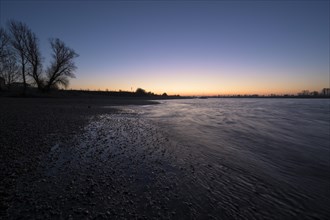 Before sunrise on the banks of the Rhine