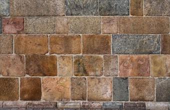 Natural stone wall at a church