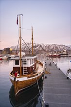 Traditional fishing boat in Tromso harbour