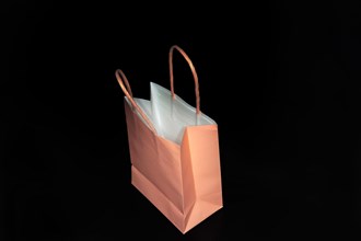 Small pink paper bag