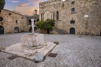 View of Gun Cabinet and Hospital 14th century in Argyrokastro Square