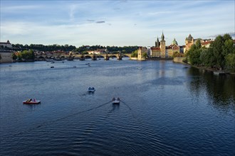 Bedrich Smetana Museum and Charles Bridge on the Vltava River