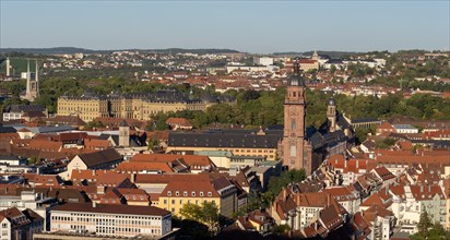 View of the old town of Wuerzburg
