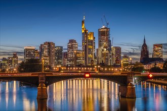 The cityscape of Frankfurt's banking skyline is constantly changing. Next to the tallest skyscraper