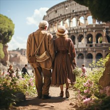 Sprightly seniors visit Rome and sights