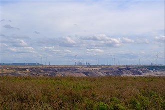Lignite-fired power plant on the edge of the Garzweiler open-cast lignite mine